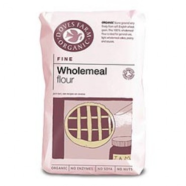 Doves Farm Organic Plain Fine Wholemeal Flour 1kg